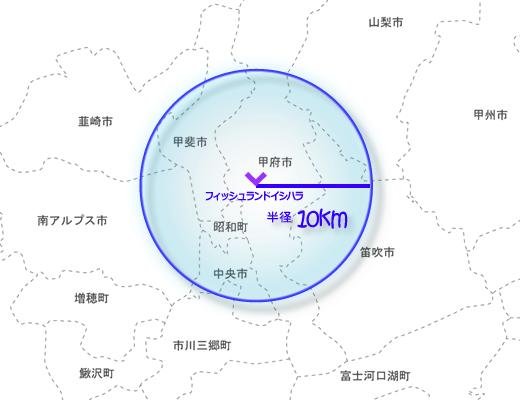 アクアリウム水槽（熱帯魚・海水魚・その他）レンタル・リースの営業対応エリアマップ